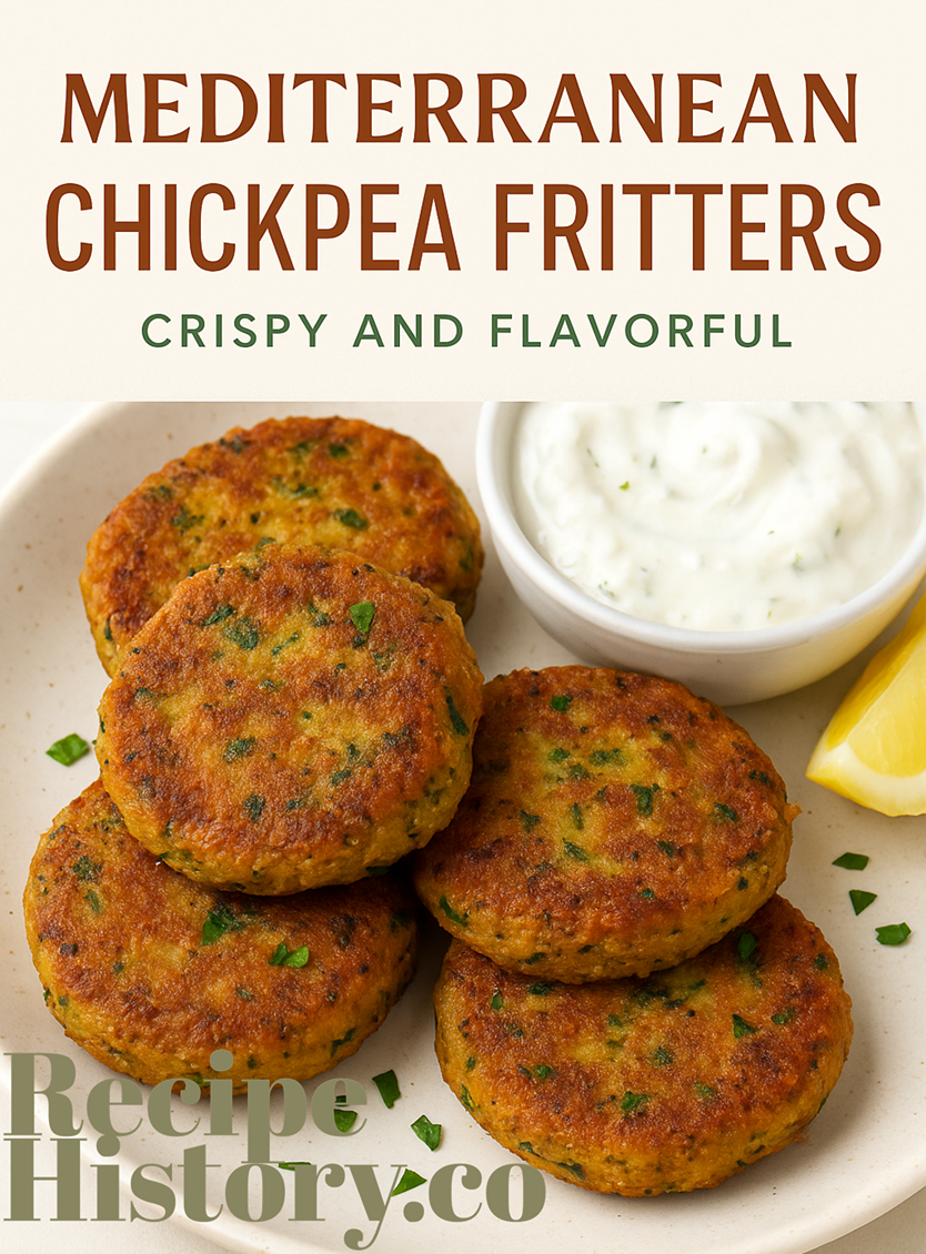Cover image "Mediterranean Chickpea Fritters"