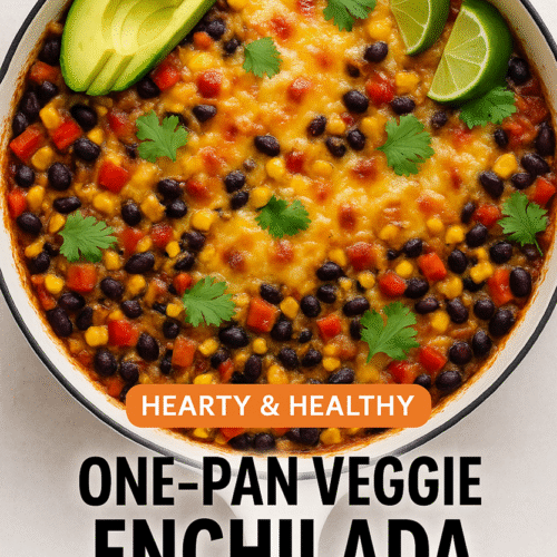 Cover Image "One-Pan Veggie Enchilada Casserole"