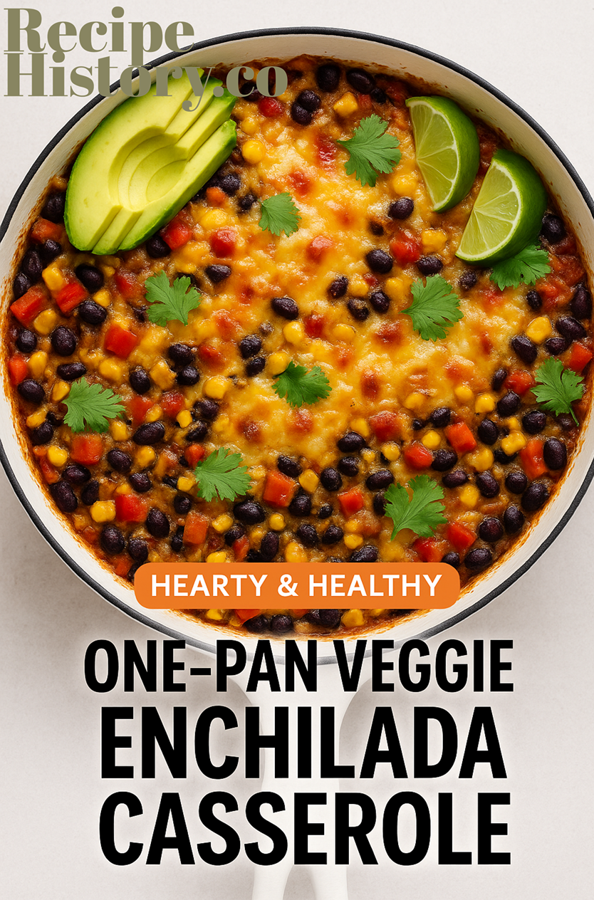 Cover Image "One-Pan Veggie Enchilada Casserole"