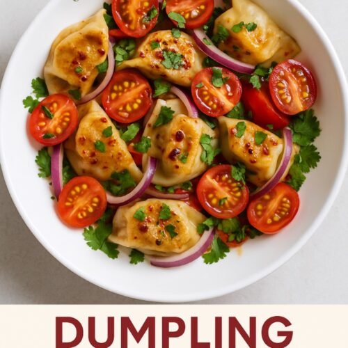 Cover image for "Dumpling Tomato Salad"